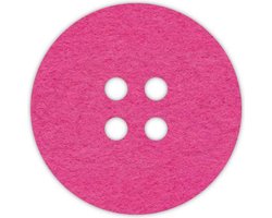 Knoop onderzetters - Vilt - Fuchsia - Rond - 6 stuks - ø 9,5 cm - Tafeldecoratie - Glas onderzetter - Cadeau - Woondecoratie - Woonkamer - Tafelbescherming - Onderzetters Voor Glazen - Keukenbenodigdheden - Woonaccessoires - Tafelaccessoires