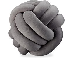 knoopkussen - Ø 25 cm - voor bank - donkergrijs