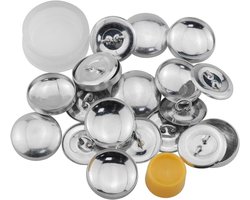 Knop Kit - Stof Bedekte Knoppen - Kleding Versieren - Inclusief Gereedschap - 20mm 10 Sets - Aluminium