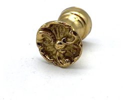 Knop Messing glanzend 'Rotor' 20mm