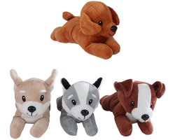 Knuffel pluche hond 20cm speelgoed voor kinderen.