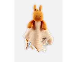 Knuffeldoekje Kinderen - Zacht Knuffel - Baby Comfort - 100% Biologisch Katoen - 27x27x5cm - Oker