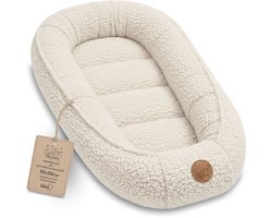 Knus Baby Nestje Pasgeborene – zacht draagbaar en comfortabel Nest voor Ledikant Kinderbed Wieg Babykamer en Onderweg – behaaglijk voor Jongen & Meisje 90x50 cm Crèmekleurig
