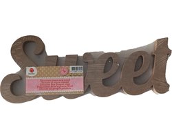 Knutsel Figuur - versier je eigen woord SWEET