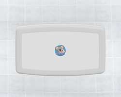 Koala Kare - Wandcommode Opklapbaar - Babyverschoontafel - Horizontaal - KB300-EN-05 - Wit - Graniet