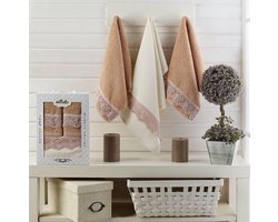 KOCHERE - Theedoeken - Keukendoeken - Vaatdoek - Theedoeken en keukendoeken set - 3 delige - 100% Katoenen