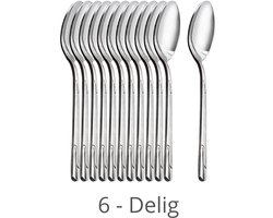 Kochmann - Bestek - Eet lepels - 6 delig bestek - Los bestek - Eetlepels bestek - Eetlepels rvs - Vaatwas bestendig - 18/10 - 18/10 Bestek