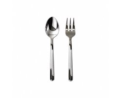 Kochmann Bestekset 12-Delig – Koffielepels & Dessertvorkjes voor 6 Personen – RVS 18/0 – Mat & Hoogglans Design – 6 Koffielepels en 6 Gebaksvorkjes – Modern Zilverkleurig Dessertbestek – Luxe Tafelbestek voor Koffie, Gebak & Taart