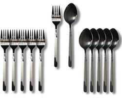 Kochmann - Bestekset - 6 Persoons (12-delig) | Bestek, Lepels, Vorken - Vaatwasserbestendig | Hoogwaardige Roestvrij Staal / RVS - Tafellepels en Tafelvorken