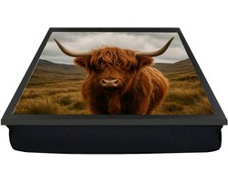 Koe Lap Tray - Laptop Tafel - Ontbijt op Bed - Zitzak Bodem - 44 x 33 cm - Multicolor