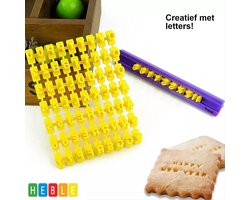 Koek Stempels -Letter- & Cijfer-Stempels Alfabet-Koekjes-Stempel-Set van Heble®