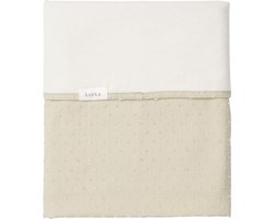 Koeka baby dekentje voor ledikant Napa - katoen met cotton fleece - lichtgroen - 100x150 cm