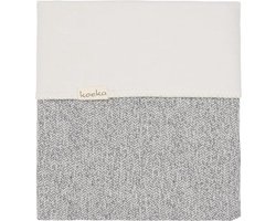 Koeka Baby dekentje wieg Vigo flanel - sparkle grey - 75x100cm