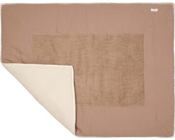 Koeka boxkleed Faro - hydrofielstof - warm white/caffe - 75x95 cm