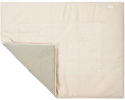 Koeka boxkleed Faro - hydrofielstof - warm white/sage - 75x95 cm