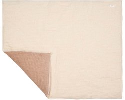 Koeka boxkleed Rivoli warm white/caffe 75x95