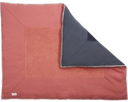 Koeka Boxkleed Runa - brique/dark grey 80x100cm