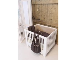 Koeka - Boxkleed wafel Amsterdam 75x95cm - Pebble/White