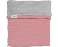 Koeka - Deken Elba teddy - Old Pink/Silver Grey