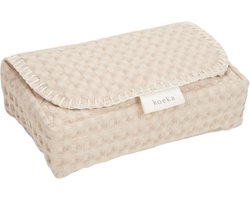 Koeka hoes voor babydoekjes wafel Antwerp sand One size