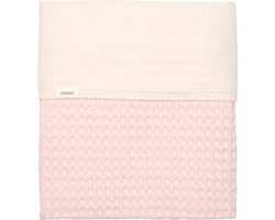 Koeka ledikantdeken cotton fleece wafel Amsterdam cotton candy 100x150