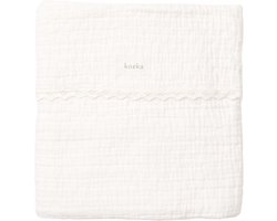 Koeka ledikantdeken lace Elba milky 100x150