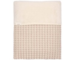 Koeka ledikantdeken wafel/teddy Oslo crumble 100x150