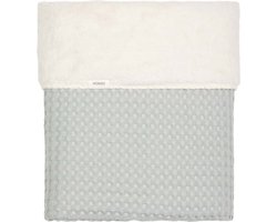 Koeka ledikantdeken wafel/teddy Oslo ocean air 100x150