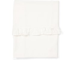 Koeka ledikantlaken Ruffle milky 110x140