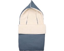 Koeka voetenzak 0+ 3/5 punts wafel/teddy Oslo bluestone 0-6 Maanden