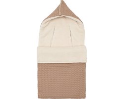 Koeka voetenzak 0+ 3/5 punts wafel/teddy Oslo caffe 0-6 Maanden
