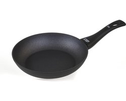 Koekenpan met anti-aanbakcoating - Ø 24 cm - best getest! - mat zwart