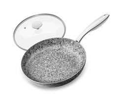 Koekenpan met Deksel - Omelet Pan - Gezond Koken - Krasbestendige Coating - 30CM - Metaal