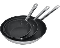 KOEKENPAN RVS + TEFLON ø28 3,1L
