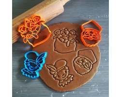 Koekjesvorm | 3-delige set | Sinterklaas | Schoorsteen piet - Sinterklaas - Zak van Sinterklaas | Cookie cutter | Uitsteekvorm | Bakvorm | 8cm