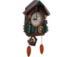 Koekoeksklok 21 × 18 × 7 Tree House Wall Clock Art Vintage Decoratie voor Thuis met Quartz Technology .