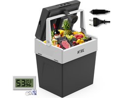 Koel Boks 30L - Koelbox Elektrisch 12V en 220V/230 Volt - Camping Frigobox voor Auto - Coolbox - Frigobox -19°C