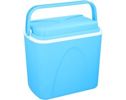 Koelbox - 24 liter - blauw - 38 x 26 x 39 cm - coolbox