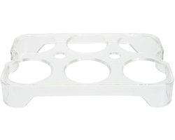 Koelkast Eierhouder 6 Eieren – Duurzame PP Kunststof Eierdoos – Compact, Herbruikbaar & Ruimtebesparend Voor Keuken en Aanrecht