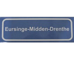 Koelkast magneet plaatsnaambord Eursinge-Midden-Drenthe.