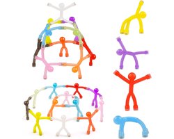 Koelkast Magneten, 10 Stuks Nieuwigheid Mini Man Magneet, Leuke Rubber Magneet Magnetische, Voor Kinderen en Volwassenen Office Leuke Decoratieve-Uniek in ontwerp, 10 Kleuren, Koelkastmagneten, Whiteboard-Magneten