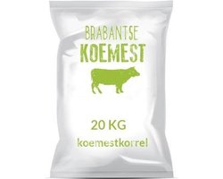 Koemestkorrels 20 kg - Brabantse Koemest - Gazonmest - Bodemverbeteraar - Koemest - Mestkorrels - Tuinmest - Bemesting - Plantenvoeding - robotmaaier meststof