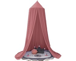 Koepelbedgordijn - hemelbed - zachte stof voor kinderkamer of volwassenen - 1 stuk - zacht blauw