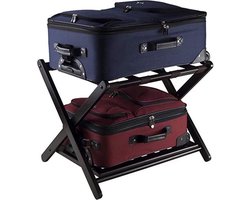 Kofferrek - Kofferstandaard - Bagagerek - Badkamer - Standaard voor bagage - Kofferstandaard met schoenenplank