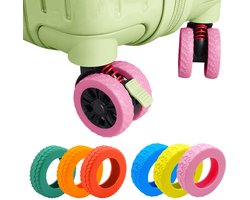 Koffers of bureaustoel caster 54 x 54 x 14 mm - roze - duurzame wielen - soepel verplaatsen - ShopVlot