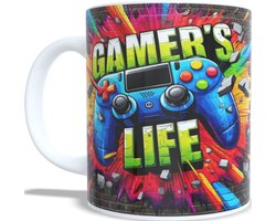 Koffie beker - thee mok - spreuk - gamers life