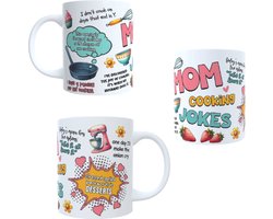 Koffie beker - thee mok - tekst - funny - mom - jokes