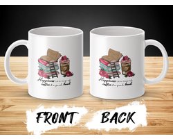Koffie en Boeken Mok, Leesplezier Mok, Lezen is Leuk Cadeau, Liefhebbers van Koffie en Boeken Mok, Nieuwe Mok