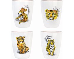 Koffiebeker set van 4 - &Klevering - koffie mok - keramiek mok - mokken - thee mok
