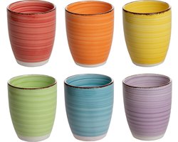 Koffiebeker - Uni - Assorti - Z/Oor 6 Stuks